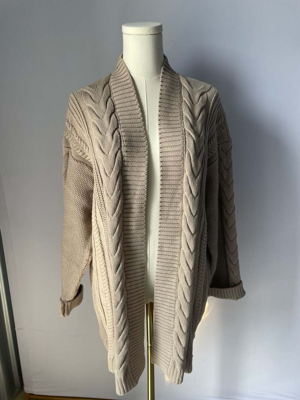 Haven Well Within Long Cable Knit Cardigan Sweater